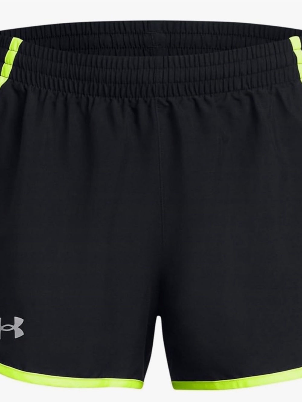 Under Armour Black Shorts with Neon Yellow Trim